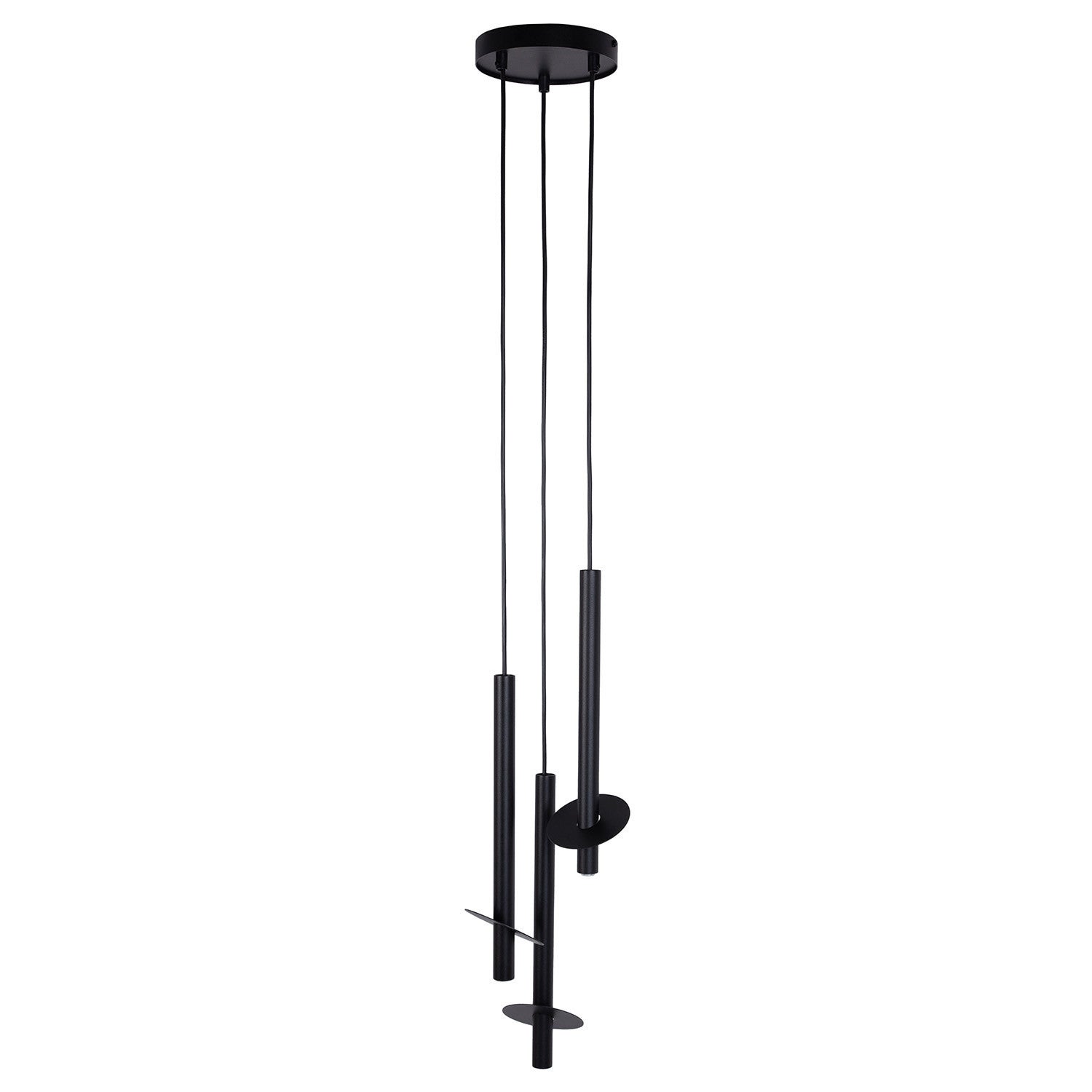 Lampa wisząca Sopel Ring czarna 3xG9x3W ring wym: 130 x 20 x 20 cm metal SIGMA