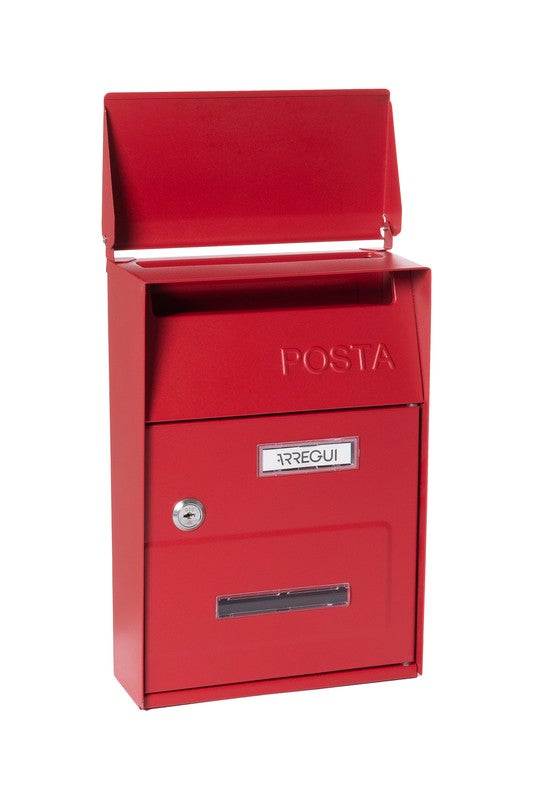 ARREGUI Up D-2006/R Cassetta Postale Individuale in Acciaio, Cassetta della Posta da Parete, Dimensione S (DIN A5), Con Finestra, Rosso - 4