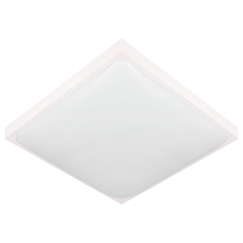 Plafon LED 2x E27 Luvo 30,5x30,5cm IP44 sufitowy lampa oprawa kwadratowy biały MasterLED