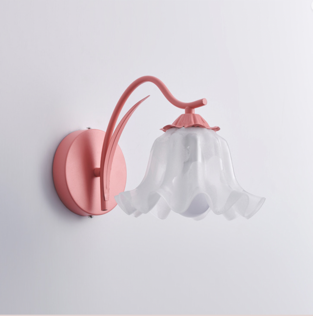 Aplique de pared dormitorio LED, lámpara vintage francesa, cristal, 220V, CRI≥95, 3 colores, 35x18cm, luz regulable antideslumbrante - 4