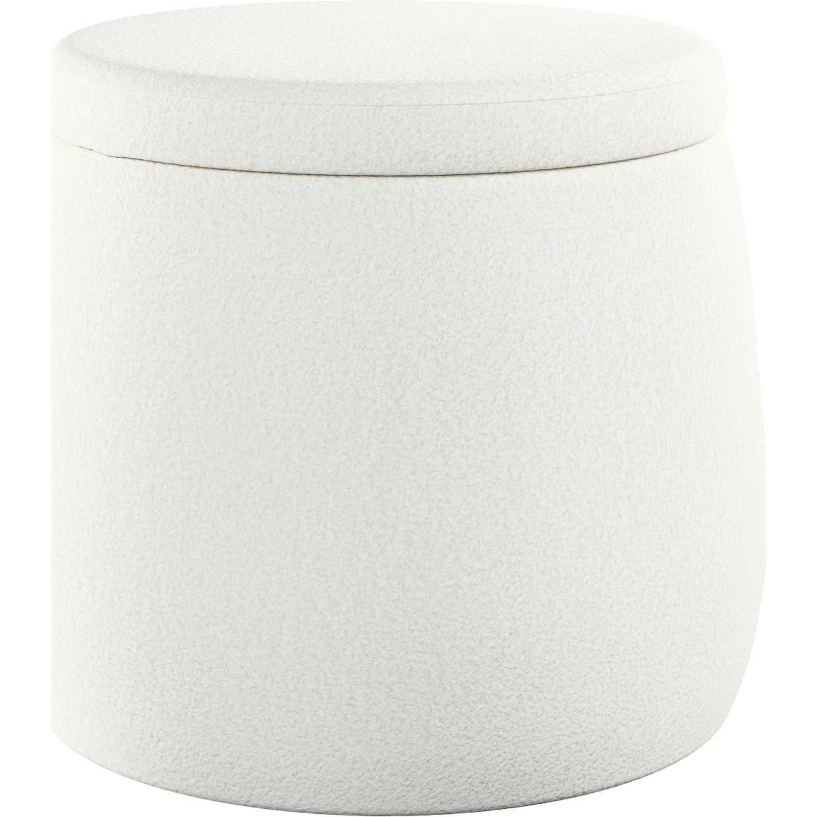 Pouf Rangement Avec Plateau Amovible - Ottoman Coffre Beige Pour Salon Et Chambre