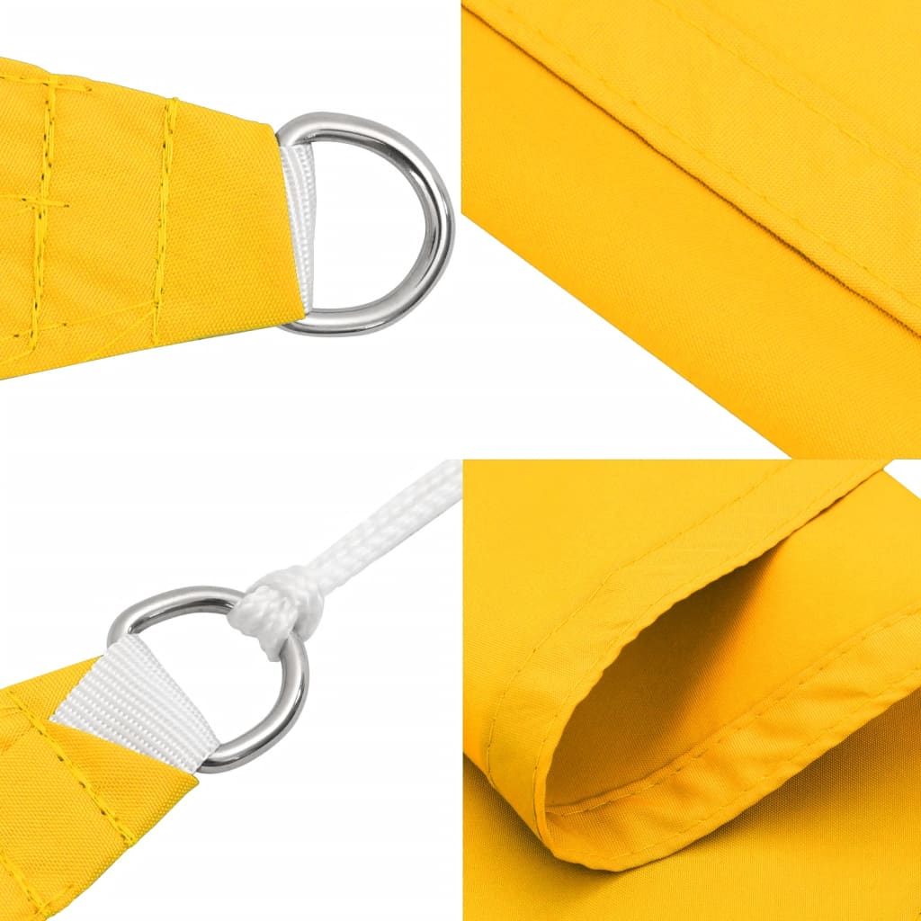 Maison Exclusive - Parasole a Vela Oxford Triangolare 4x4x5,8 m Giallo - 7