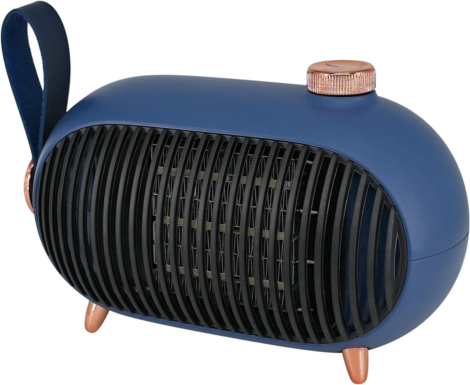 Grzejnik dodatkowy - Mini przenośny grzejnik do domu i biura - Mały, energooszczędny grzejnik z zabezpieczeniem przed przegrzaniem -