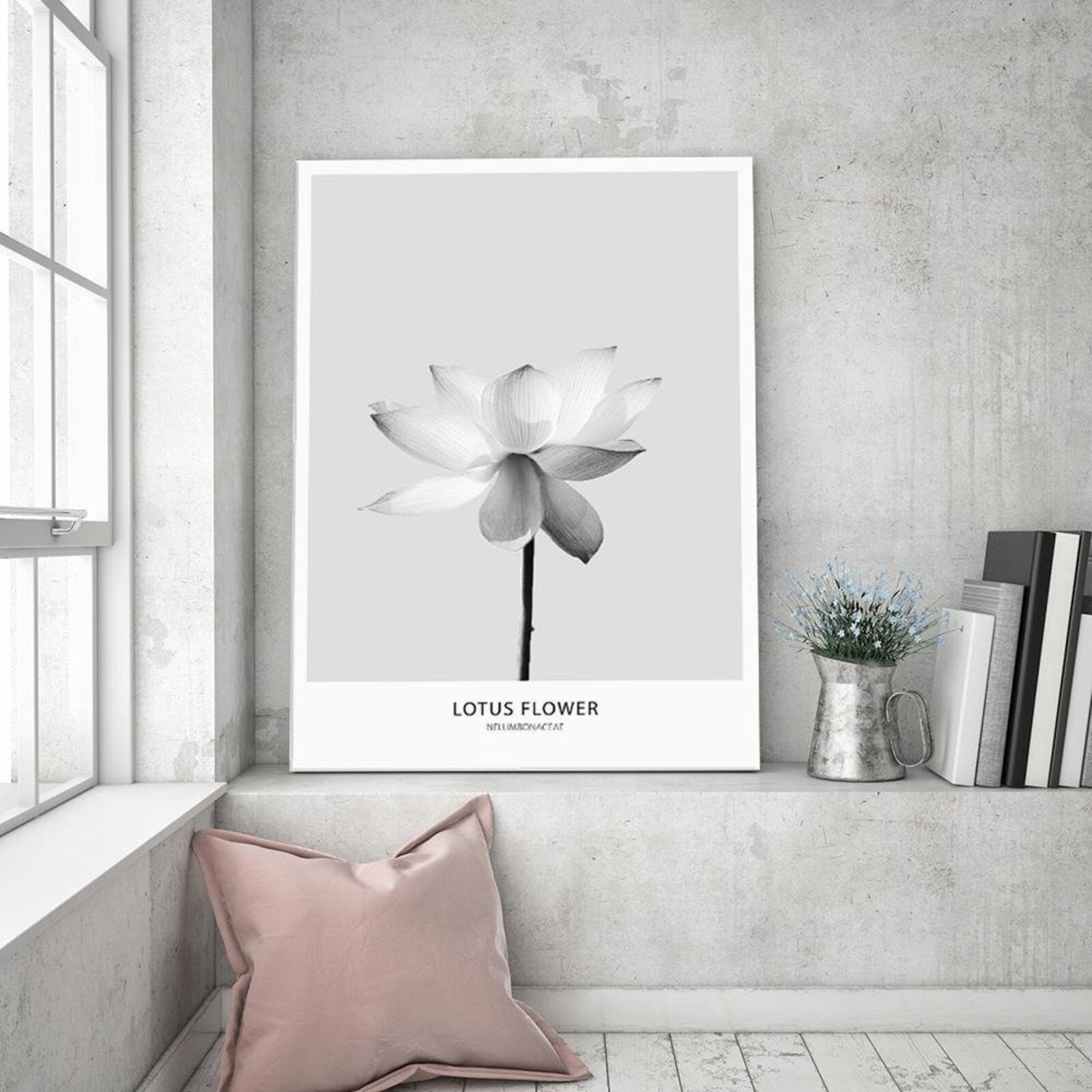 Tableau fleur de lotus blanc - 80 x 120 cm - 3