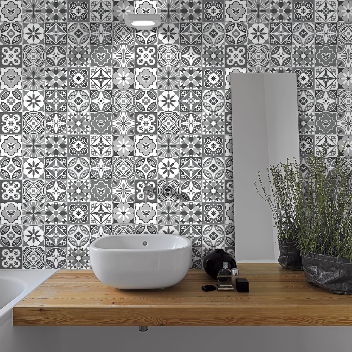 24 adesivi piastrelle di cemento azulejos belisario - Sticker adesivo - adesivi murali - 24stickers10x10cm - 5