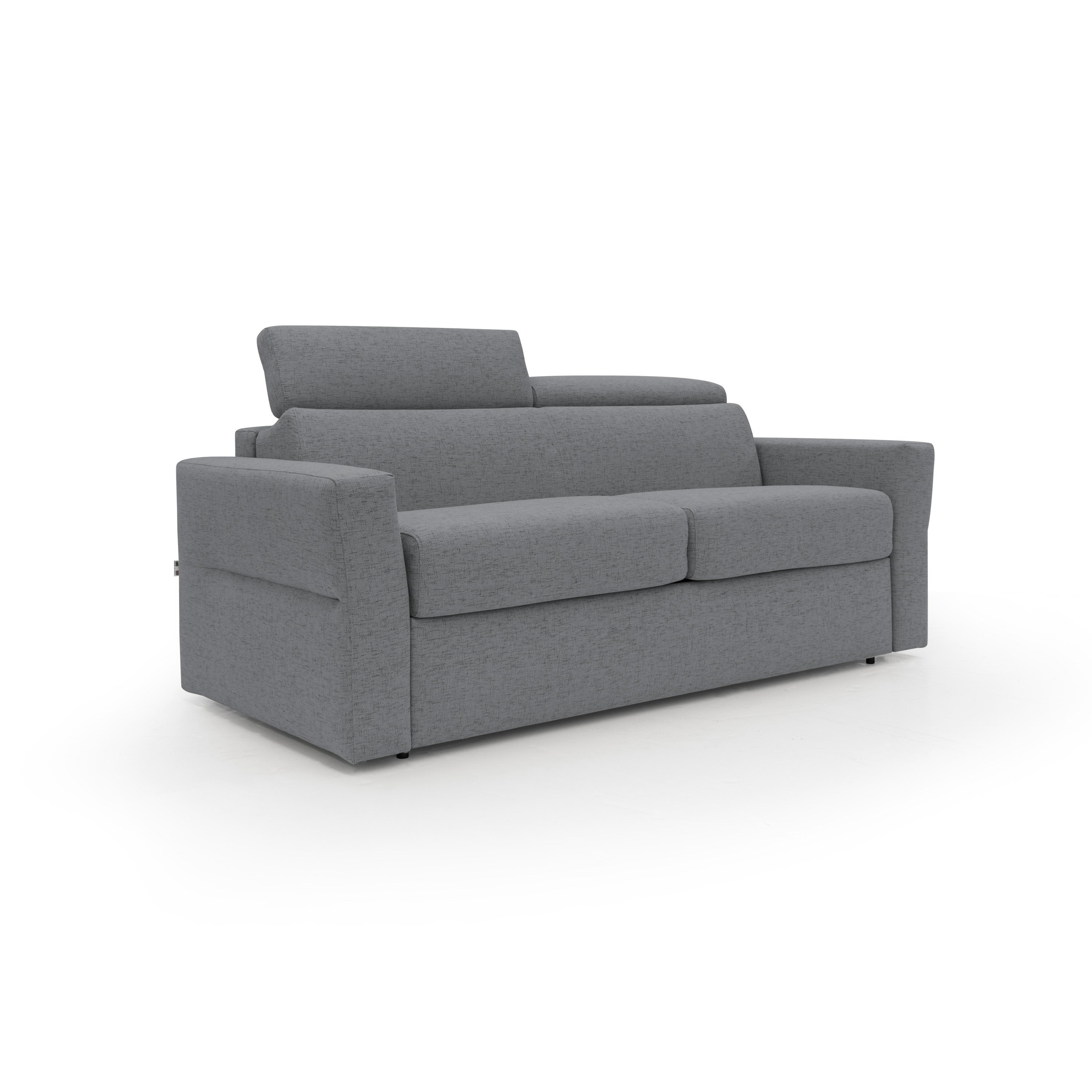 Avalon sofá cama con colchón de 18 cm de altura en tejido impermeable 180 cm (120x197 cm) gris