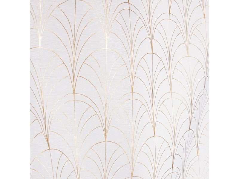 Par de ventanas transparentes Tamara blancas y doradas l. 45 x alto 120 cm - 3