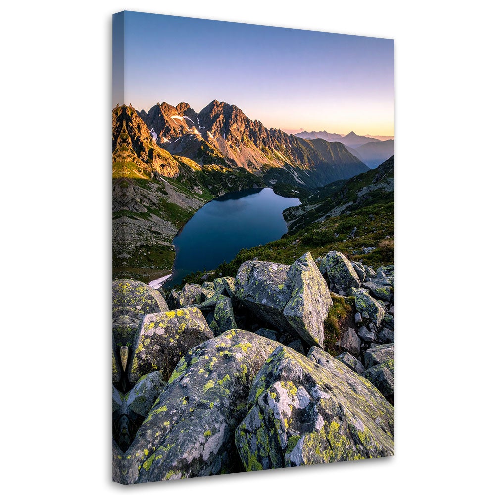 Obraz do salonu sypialni biura, Krajobraz jezioro góry natura 60x90