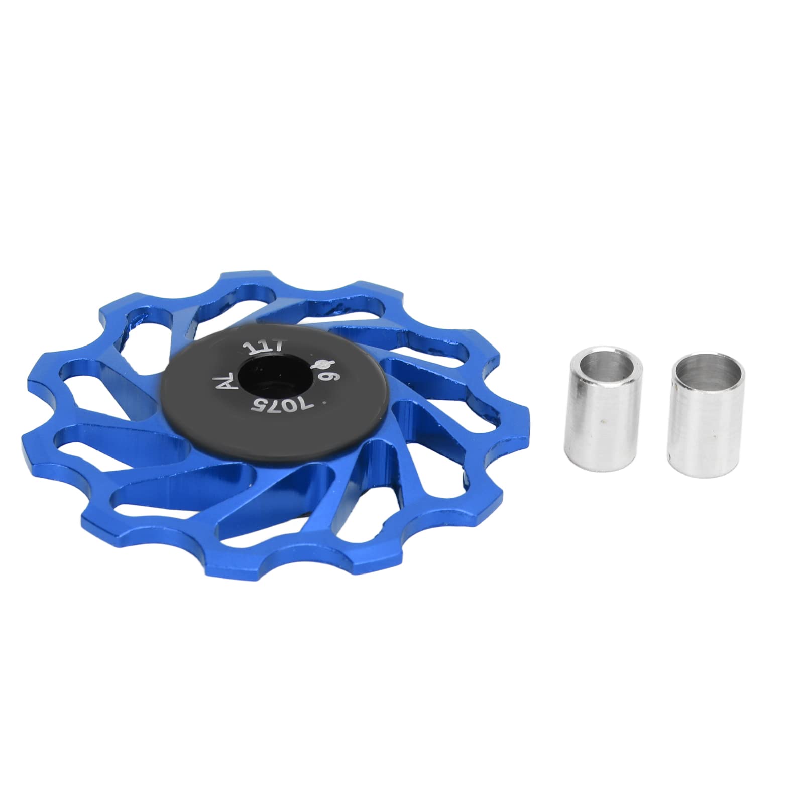 Lot de 2 poulies de dérailleur arrière de vélo 11T/13T en alliage d'aluminium avec roulement en céramique pour VTT