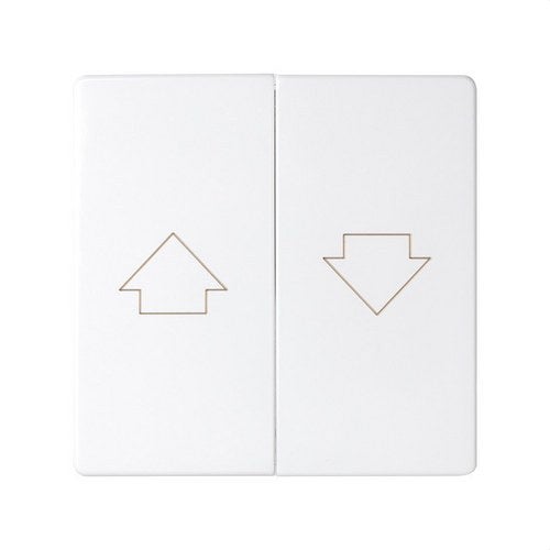 Pulsante per tapparelle bianco polare New Unica