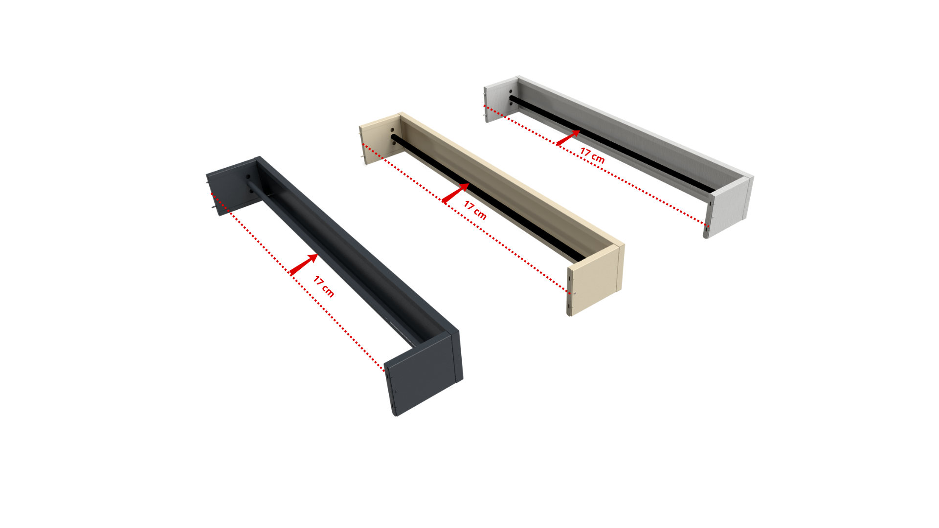 Cache coffre volet roulant 400 cm ATOLE - Blanc RAL9010 - 2