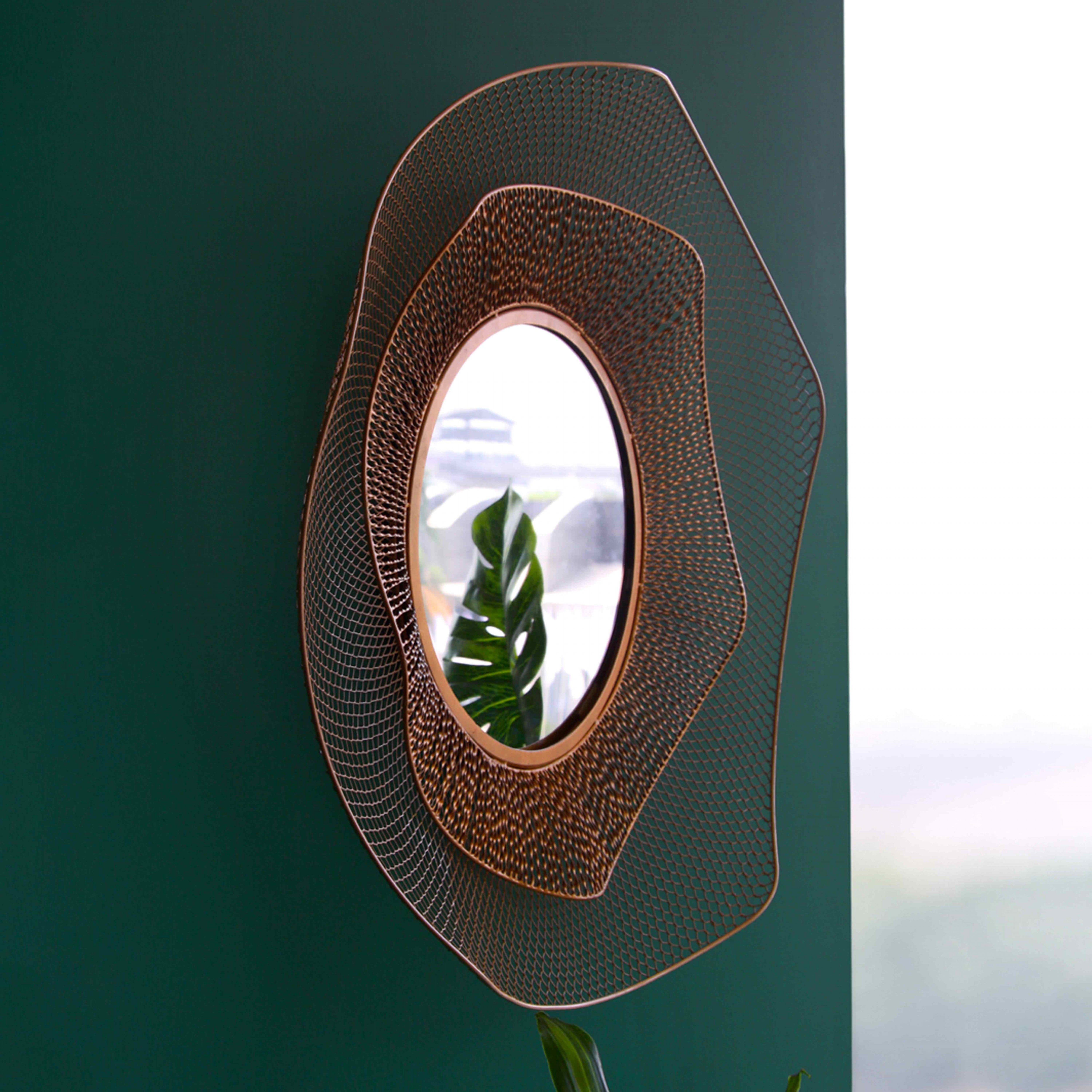 Miroir en métal forme organique 79 cm - 3