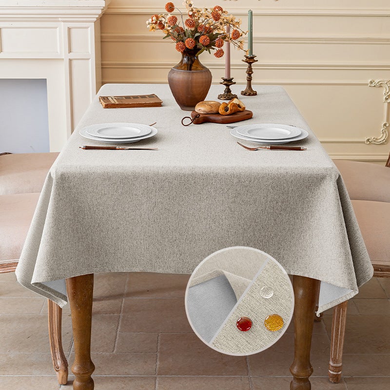 Set 6 Tovagliette E Sottobicchieri Effetto Pelle Lavabili - Impermeabili E Antiscivolo - Grigio/Beige Double Face 43x30 Cm