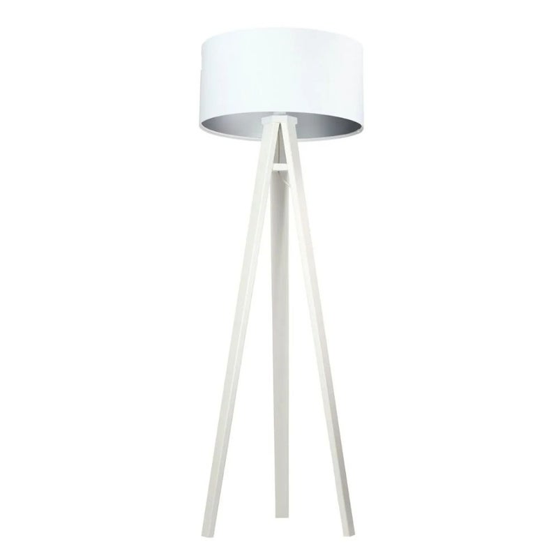 Lampa stojąca HOME 50 biała/srebrna/biała