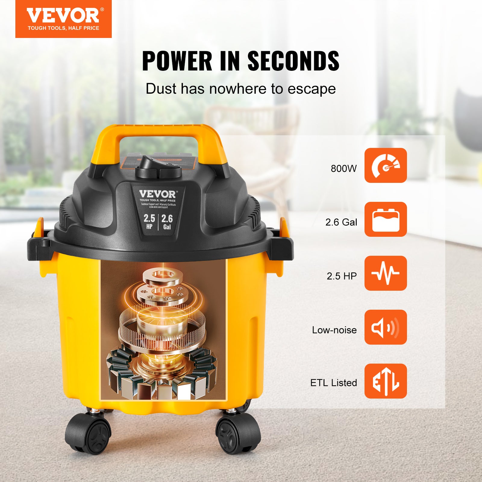 Intercleaner Corded Vacuum Cleaner, 15KPa Powerful Suction with 400W Motor, 12 in 1 Lightweight Bagless Stick Vac with Handheld, Ultra Quiet, for Hardwood Floor Carpet Car Pet Hair Car Pet Hair