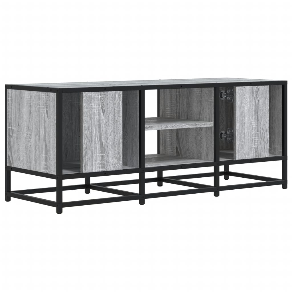 Maison Exclusive - Meuble TV sonoma gris 100x35x41 cm bois d'ingénierie et métal - 6