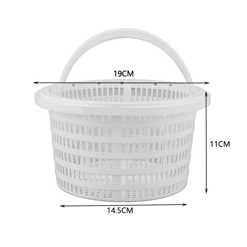 Panier De Skimmer Pour Piscine 19 Cm - En PVC Robuste - Accessoire De Remplacement Facile à Installer - Filtration Efficace