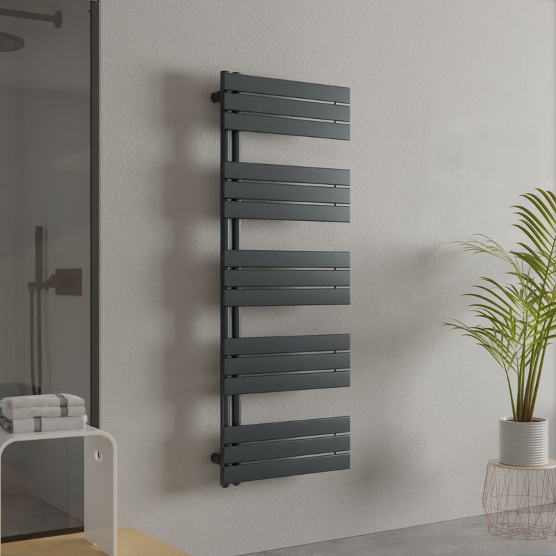 Bernstein Grzejnik łazienkowy Design D16G antracytowy z przyłączem chrom 160x50 cm