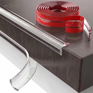 Mambabydad Paraspigoli E Parabordi Sicurezza Bambini – 2m Nastro + 6 Angoli – Alta Densità Marrone – Facili Da Installare - 4