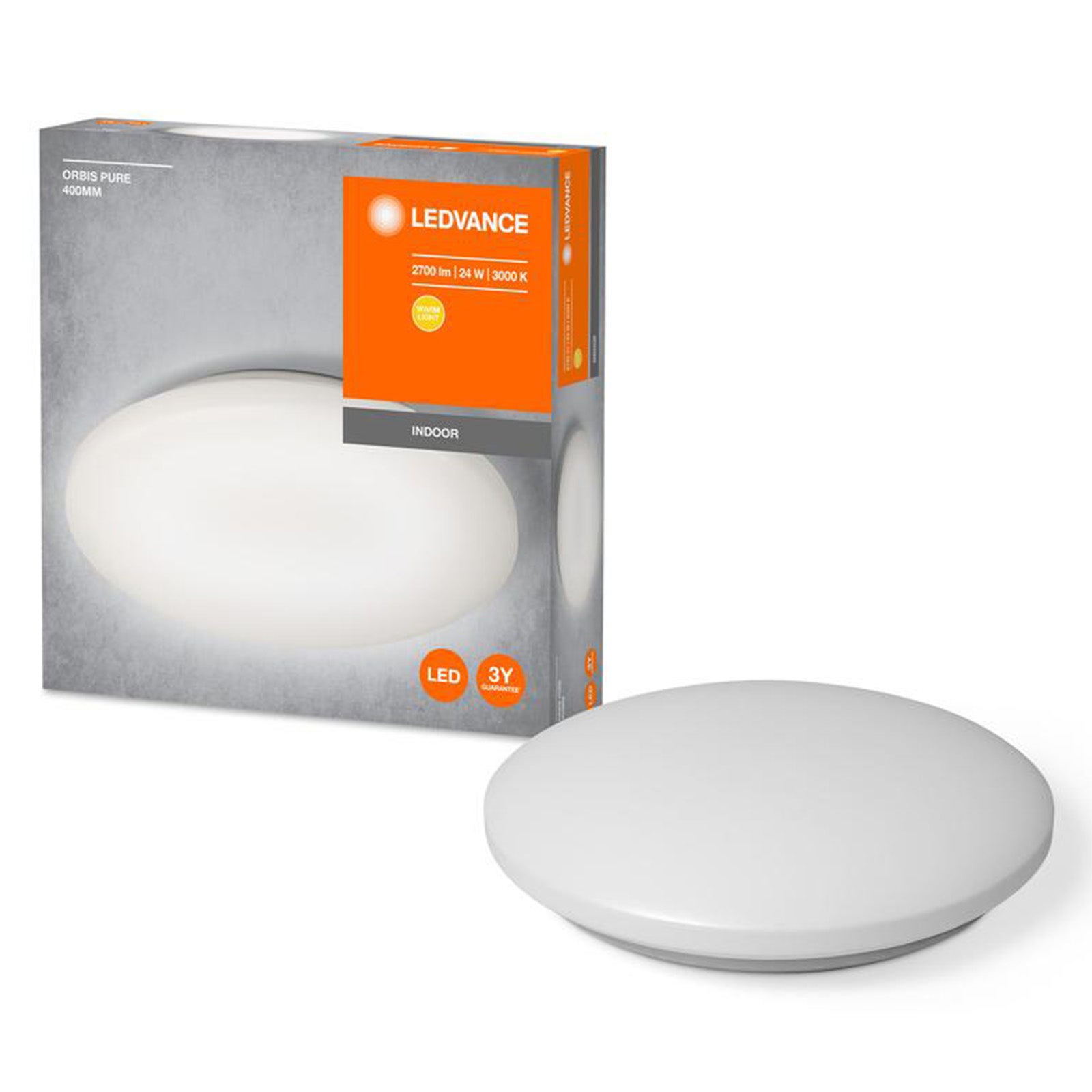 Plafon LED Ledvance Lampa Ścienna Sufitowa Oprawa Natynkowa 24W 1800lm 3000K Biały