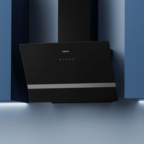 Hotte Inclinée 650m³/h Classe A Eclairage LED Noir CBCB6736H-OW - 5
