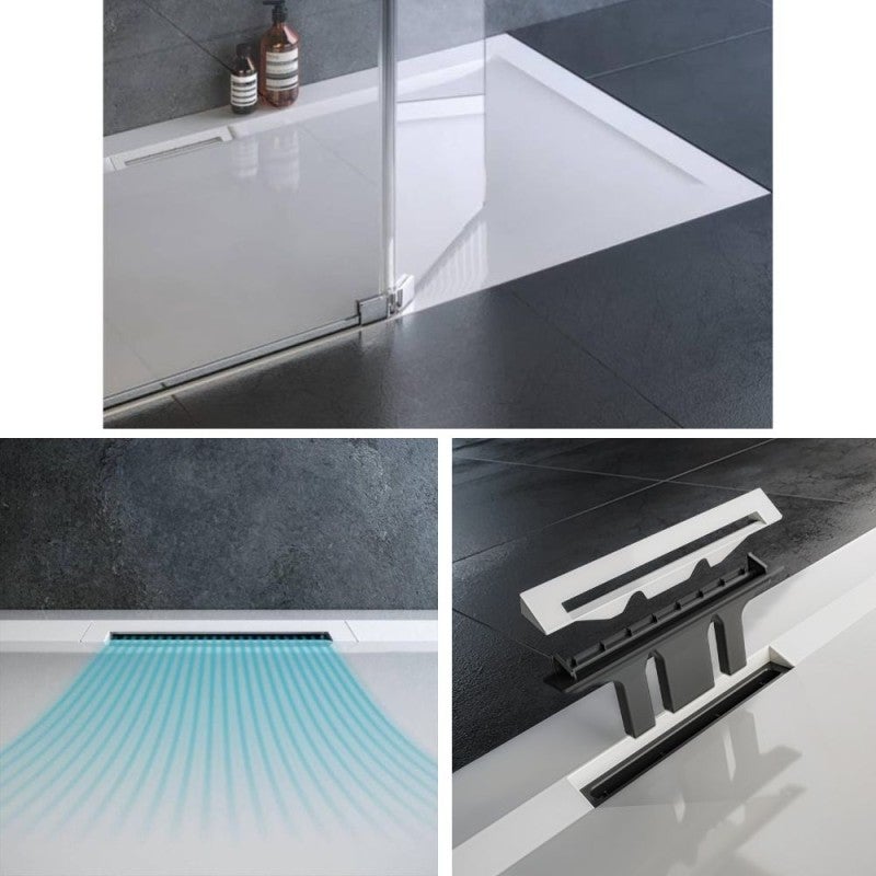 Receveur de douche 90 x 90 JACOB DELAFON Flight Pure quart de rond blanc - 3