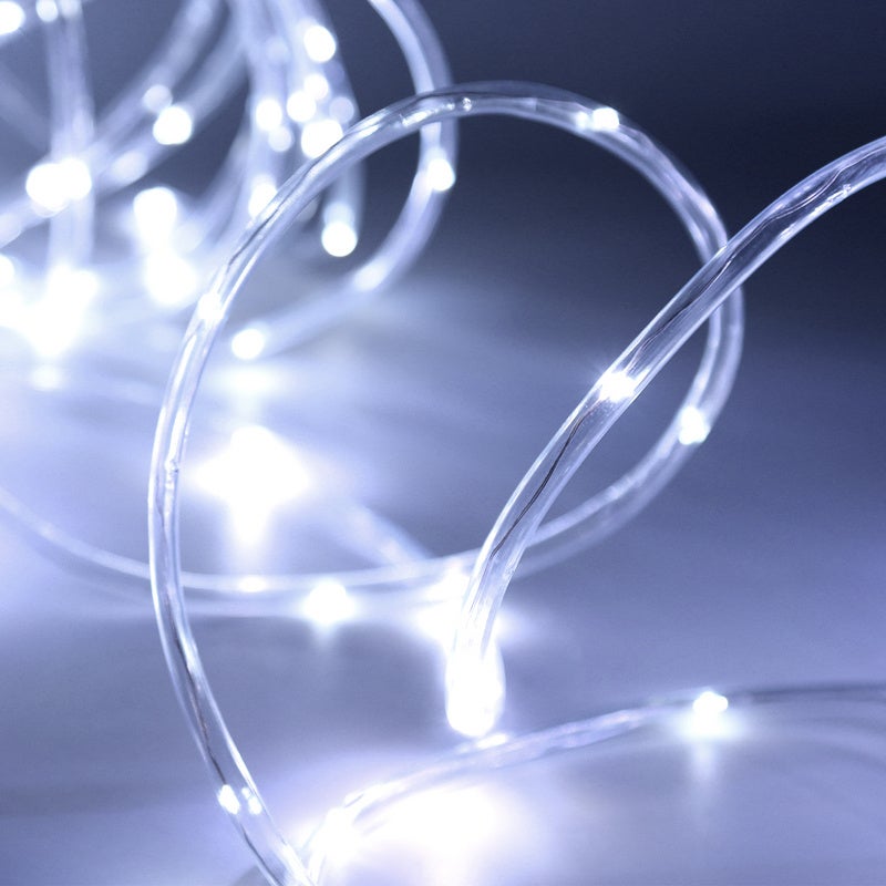 Guirlande Tube lumineux LED 30m - 8 jeux de lumière -LED Tuyau Bande IP65,Blanc Froid - 4