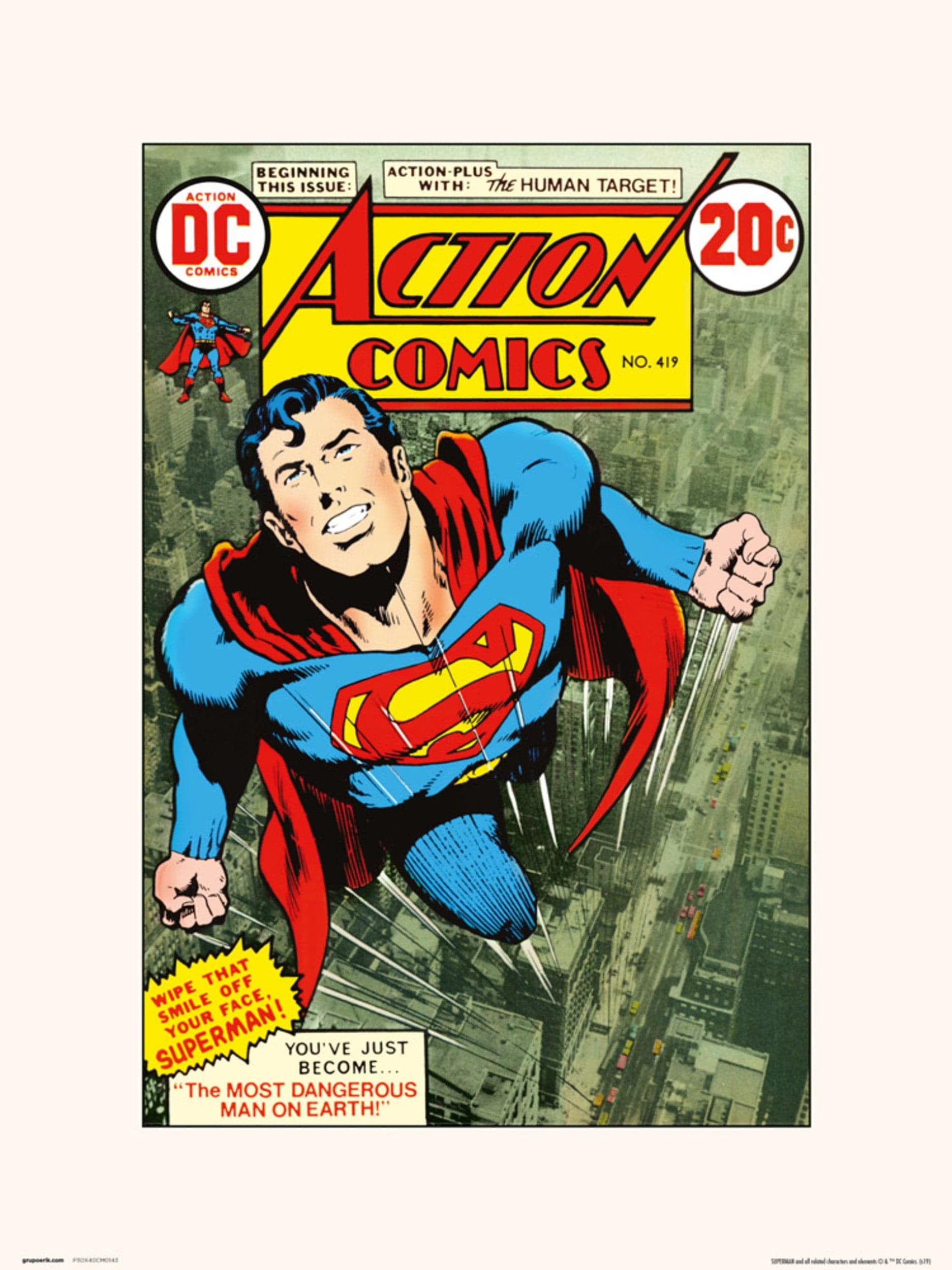 Affiche Art DC Comics - Action Comics 419 30x40cm | Leroy Merlin
