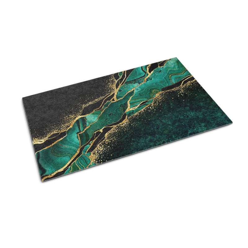 Фото - Килимок під двері Wycieraczka wejściowa pod drzwi do butów - Nowoczesny design 90 x 60 cm Kolorowa abstrakcja Miękki dywanik do wnętrza Tulup