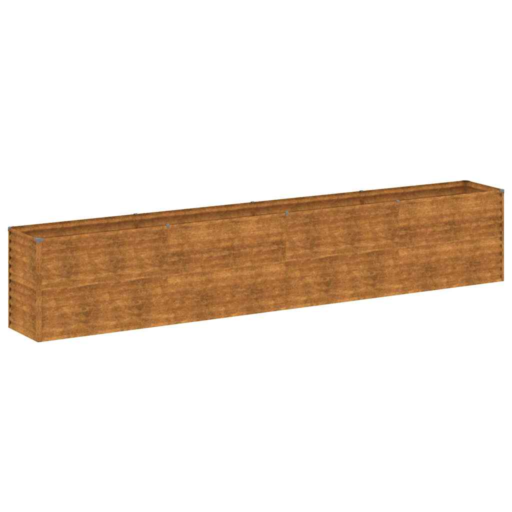 Jardinière surélevée 385 x 50 x 69 cm Acier Corten vidaXL - 2