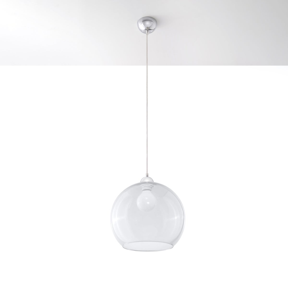 Lampa wisząca ESFERA transparentny LED 4000K - 30x30x120cm Sollux