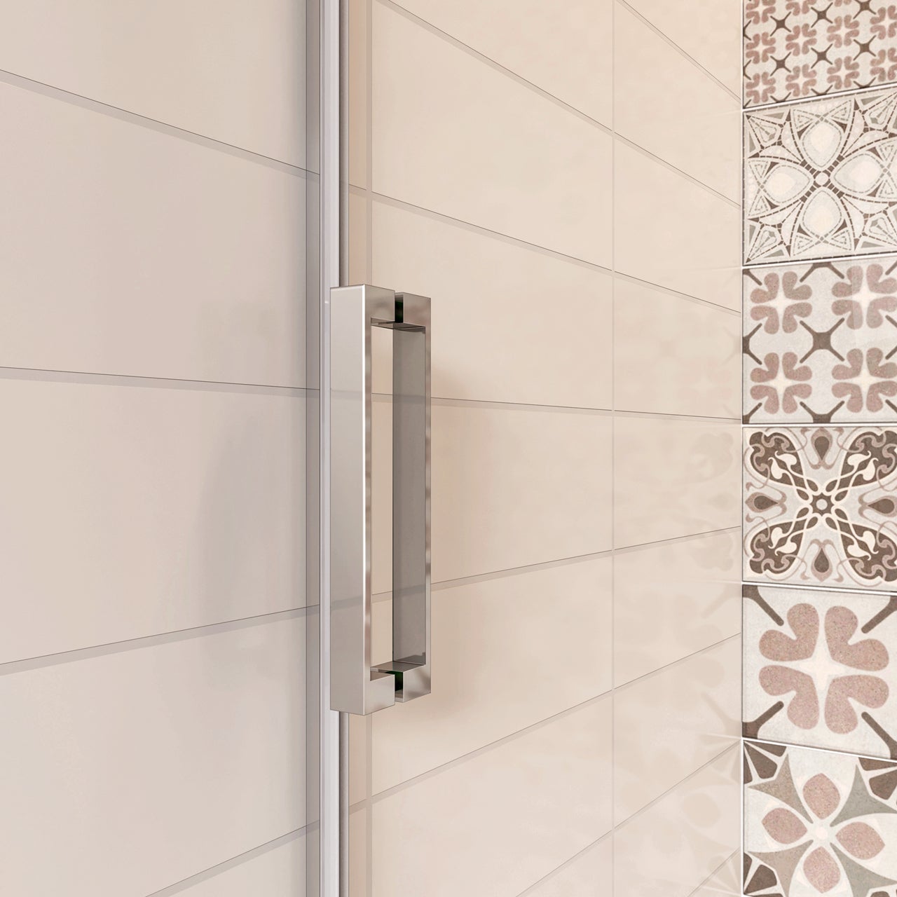 Aica Italy 115x195 Cm Porta Doccia Scorrevole Per Nicchia In Vetro 8 Mm Temperato Trasparente Anticalcare Telai Cromati Lucidi - 5