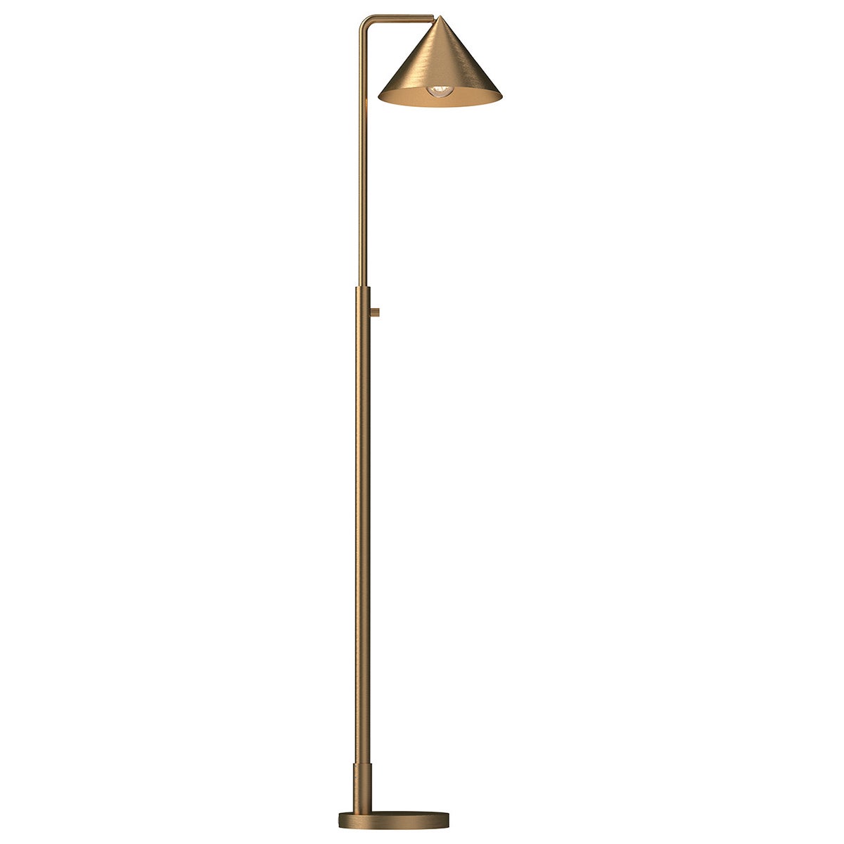 Lampa podłogowa nowoczesna REMYCK złota 1xE27x60W metal wym:148,8x22,9x30,9cm IP20 Alora Mood