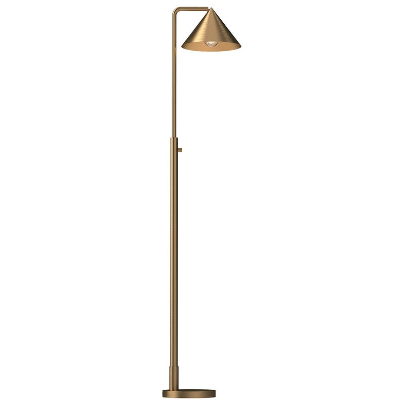 Lampa podłogowa nowoczesna REMYCK złota 1xE27x60W metal wym:148,8x22,9x30,9cm IP20 Alora Mood