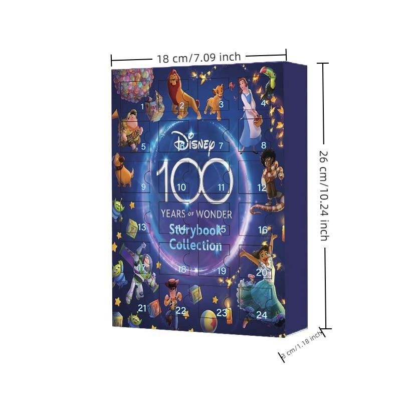 Calendario dell'Avvento Disney da 24 giorni, scatole regalo natalizie, giocattoli di Topolino, regali per bambini a tema cartoni animati, decorazioni - 2