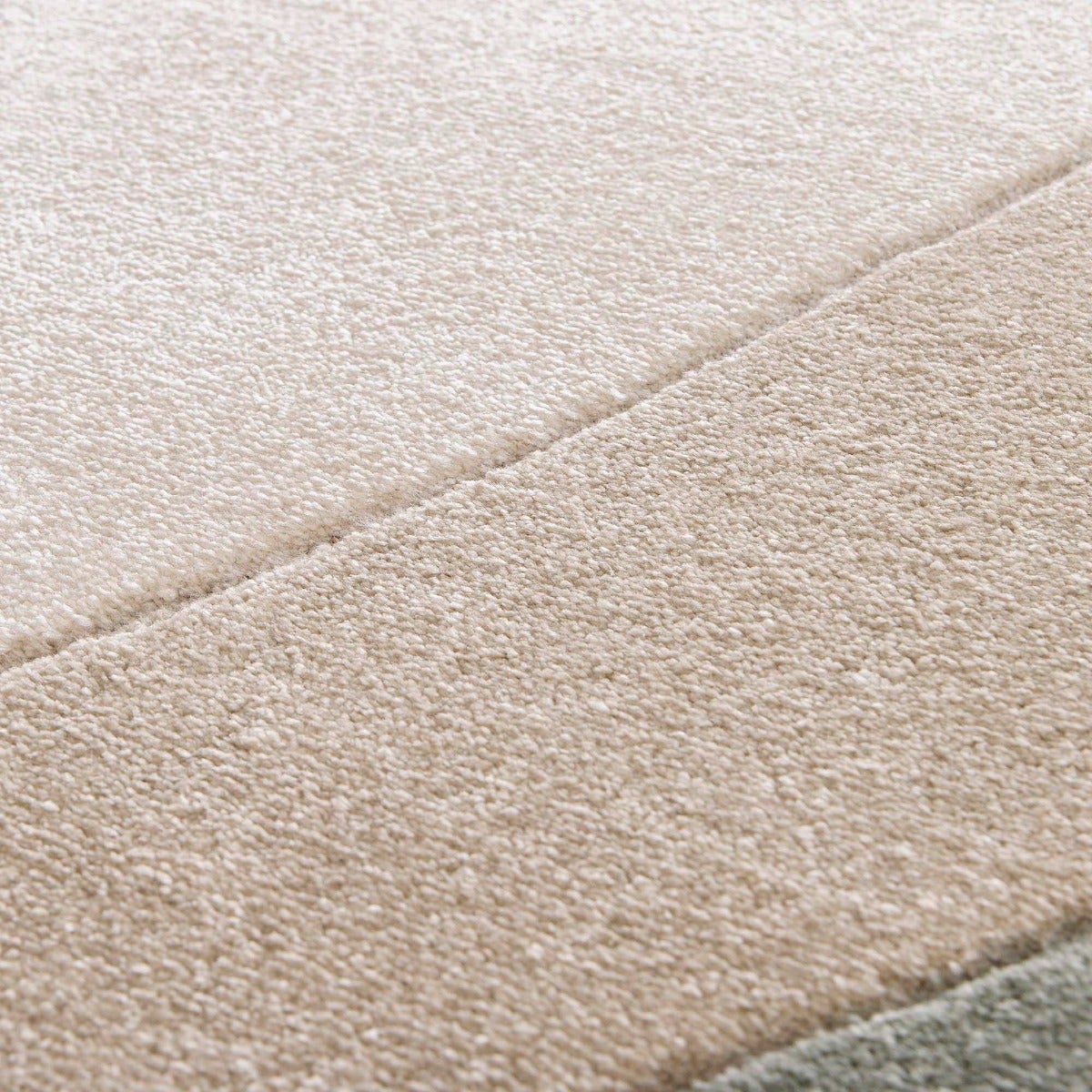 Tappeto morbido a rilievo geometrico astratto beige 160x230 - 6