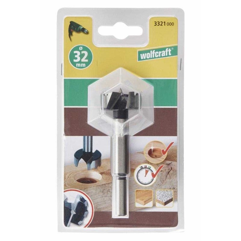 Wolfcraft 3321000 Foret Forstner 32 mm Longueur totale 90 mm tige cylindrique 1 pc(s) - 2