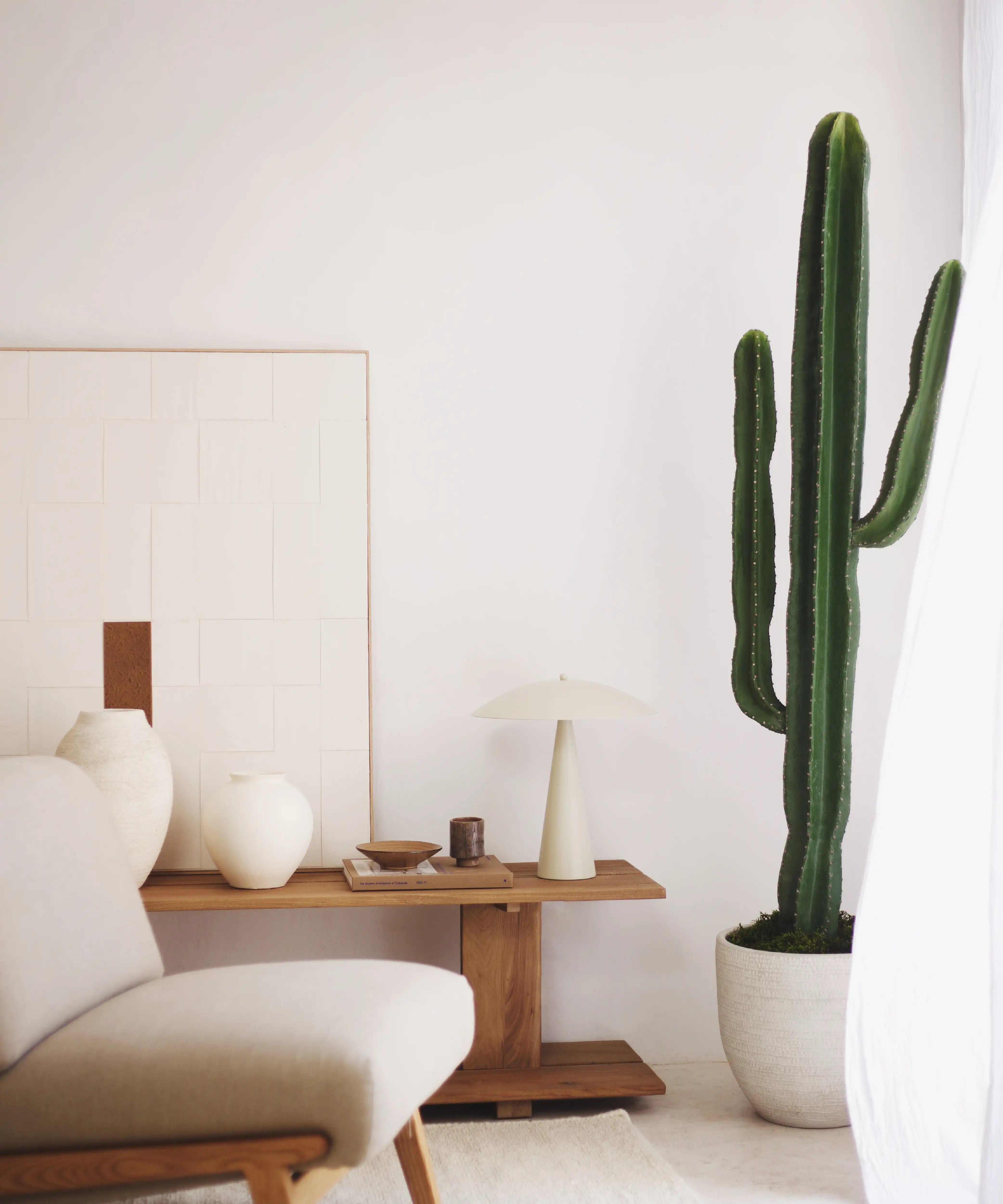 Maia Shop  Planta Artificial Grande, Cactus Artificial , Leroy Merlin