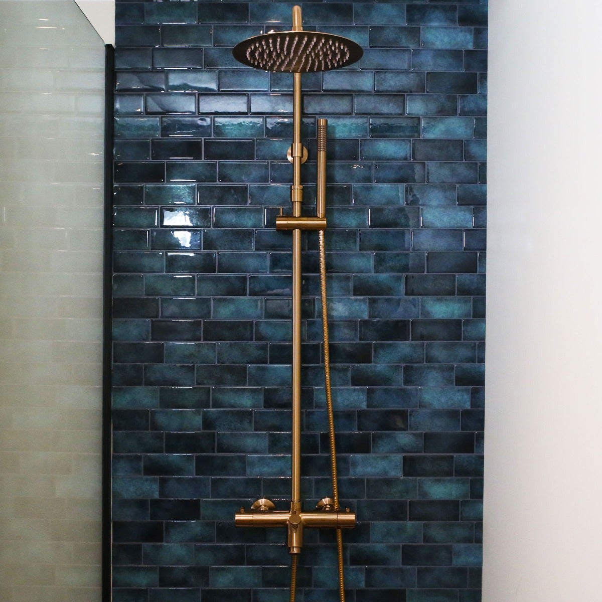 Luisa II 250 colonne bain-douche thermostatique cuivre brossé - 7