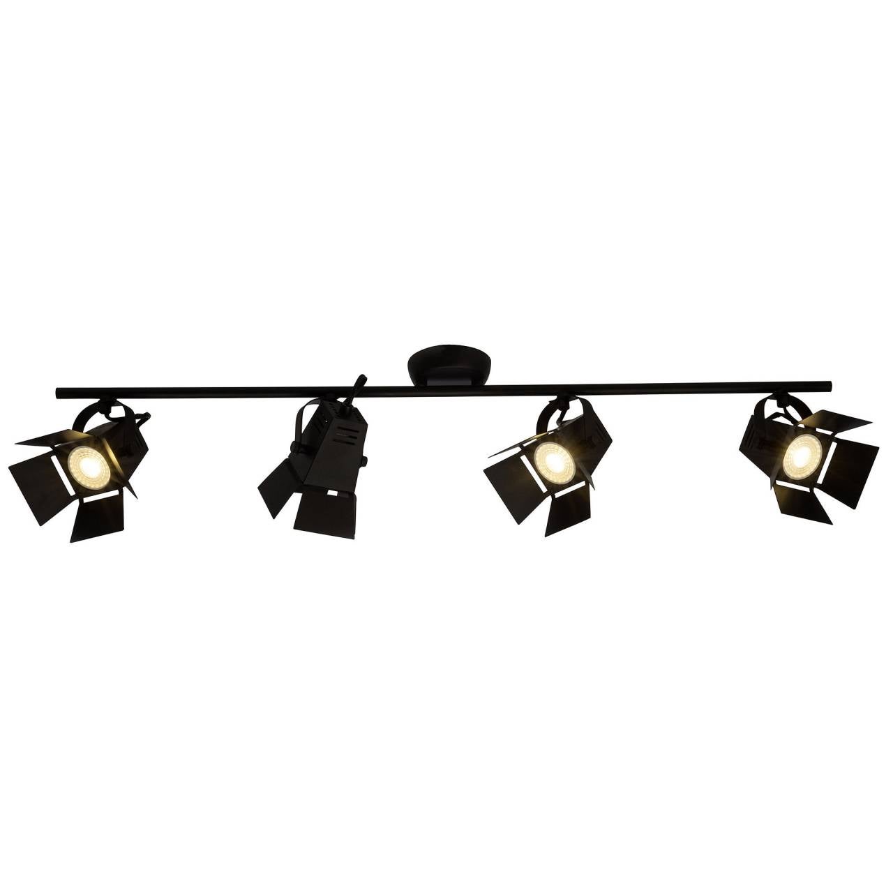 BRILLIANT spot matrix lampa 2-fl. czarna stal | 2x D45, E14, 40W, odpowiednia do lamp wiszących nie dołączonych | Obrotowe głowice