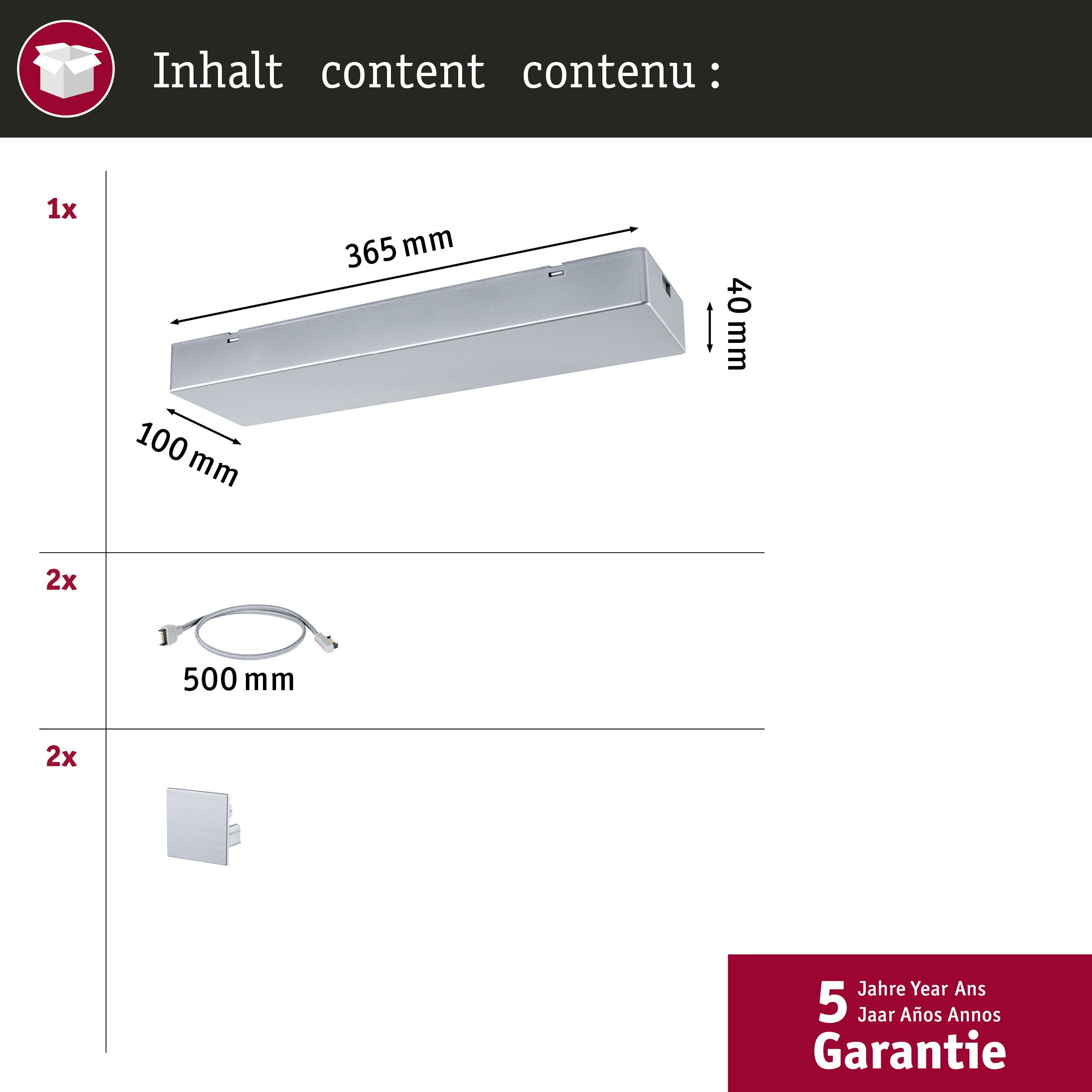 Linion Alimentation électrique Power Box 230/24V max. 120W Chrome mat - 4