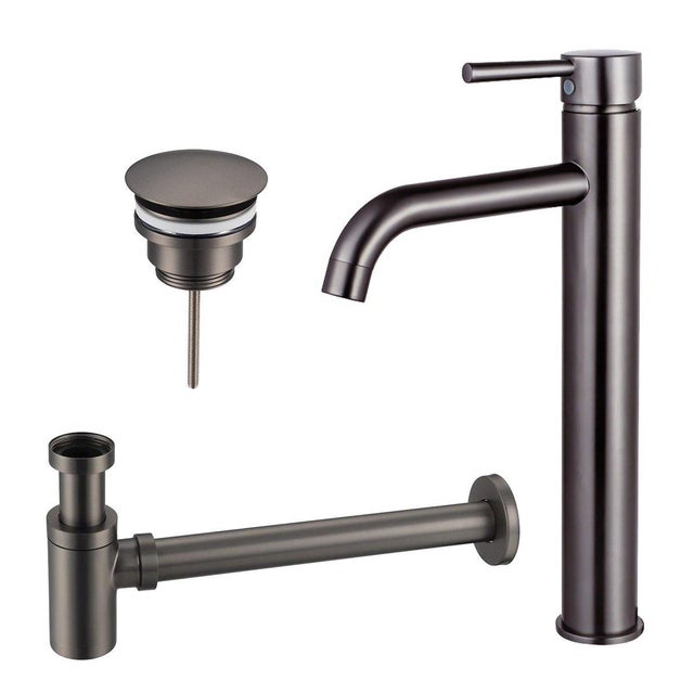 Fortifura Calvi Kit mitigeur lavabo - robinet rehaussé - bonde non ...