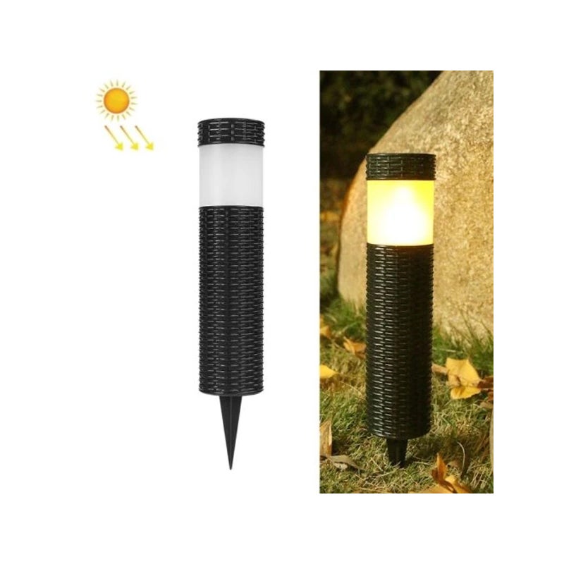 Solarna lampa LED do trawnika, lampa z symulacją płomienia, wodoodporne oświetlenie zewnętrzne, oświetlenie ogrodu, lampa trawnikowa
