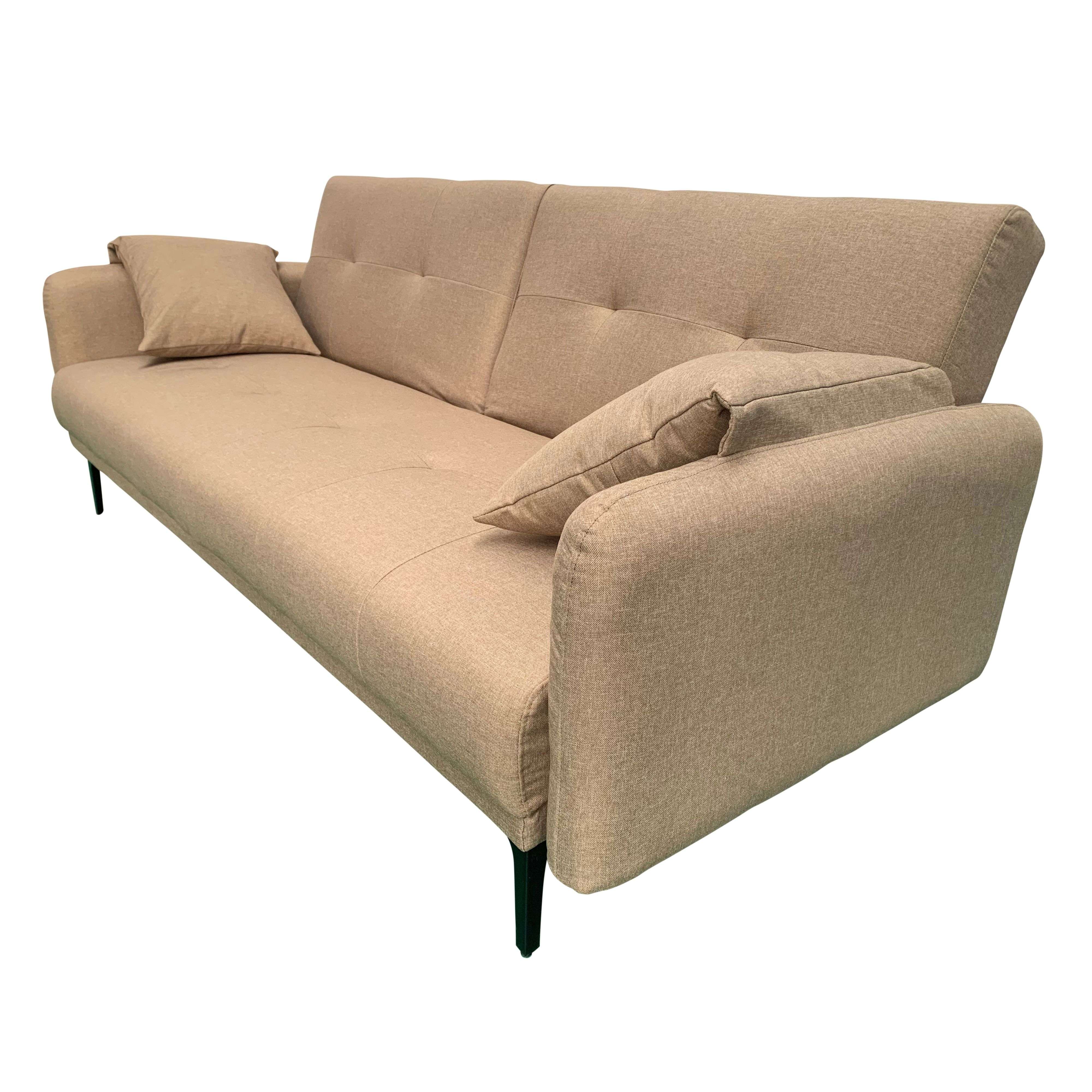 Sofá cama dack salón comedor estilo contemporáneo en color marrón de 3 plazas 200 cm