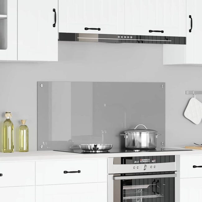 vidaXL Protection de cuisine Gris foncé 90 x 40 cm verre trempé, Dosseret de Cuisine Moderne, Verre Résistant à la Chaleur, Élégante Mise à Niveau de votre Espace, Panneau Protecteur Minimaliste vidaXL Protection de cuisine Gris foncé 90 x 40 cm verre trempé, Dosseret de Cuisine Moderne, Verre Résistant à la Chaleur, Élégante Mise à Niveau de votre Espace, Panneau Protecteur Minimaliste