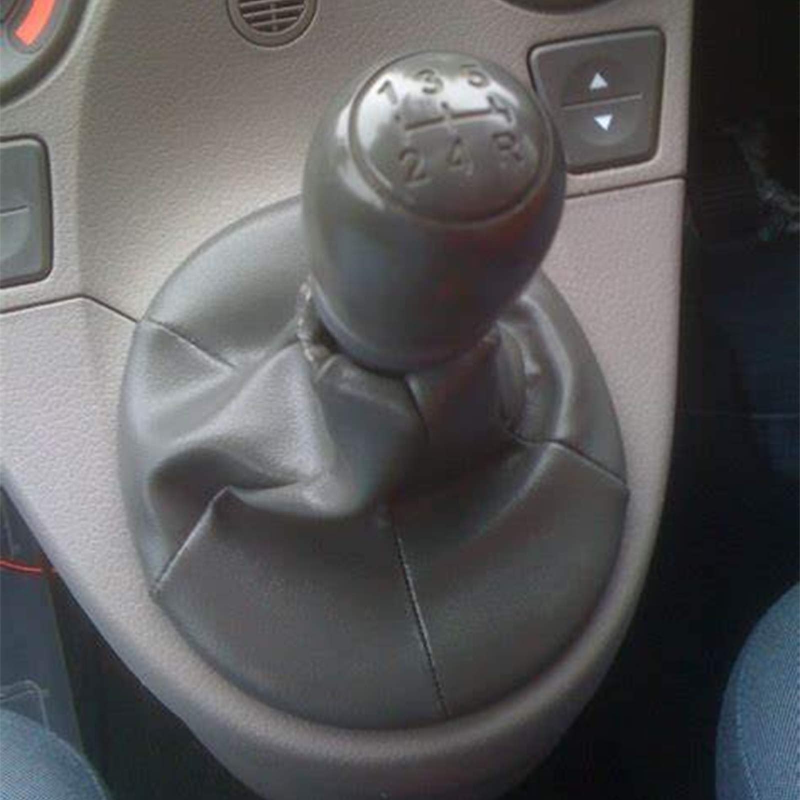 Pommeau de levier de vitesse à 5 vitesses avec colliers de protection anti-poussière de remplacement pour Fiat Panda/500 500C - 7