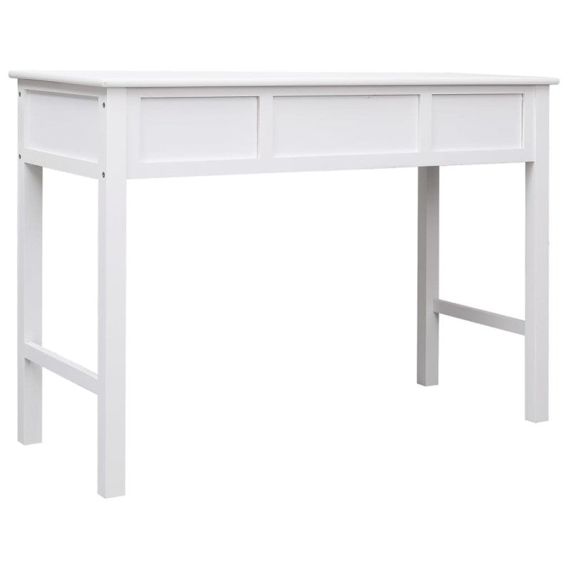 Buffet Blanc 108x45x76 cm Bois de Paulownia massif - 5