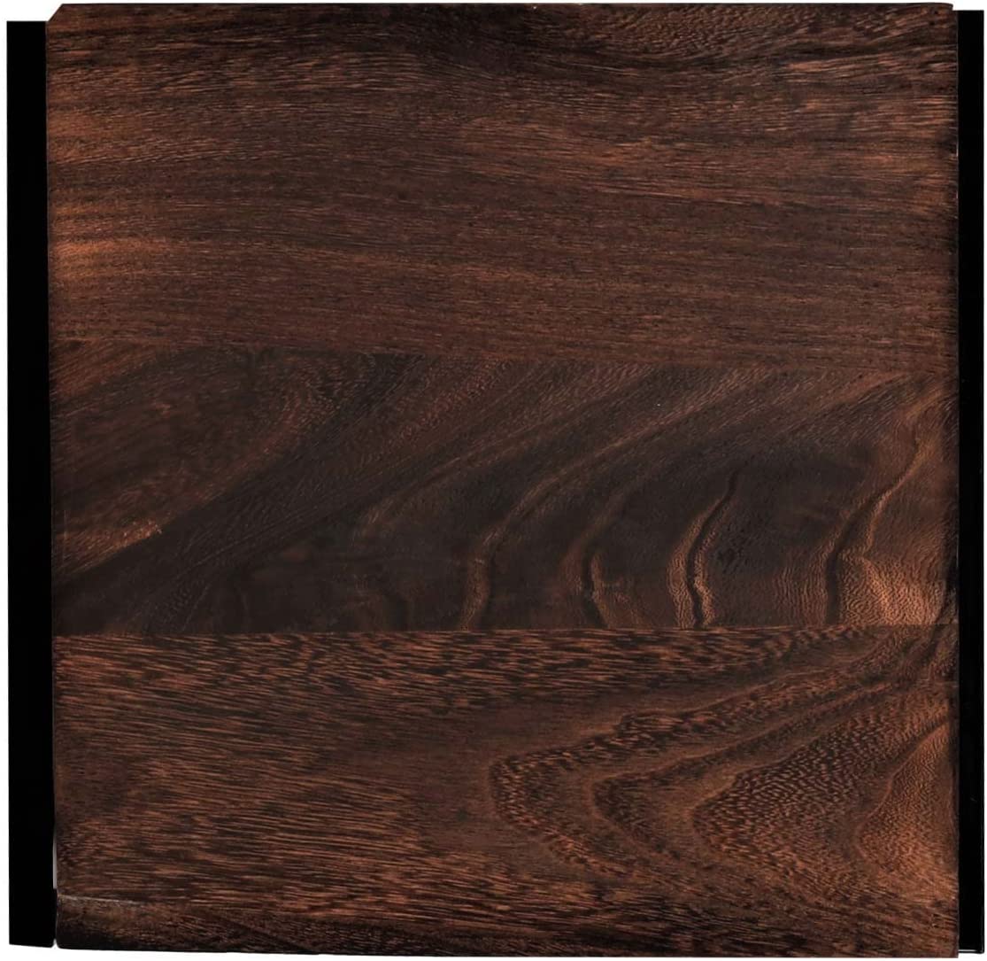 Table support de plantes étagère à fleurs table d'appoint en métal MDF marron foncé 101cm MED04067 - 4