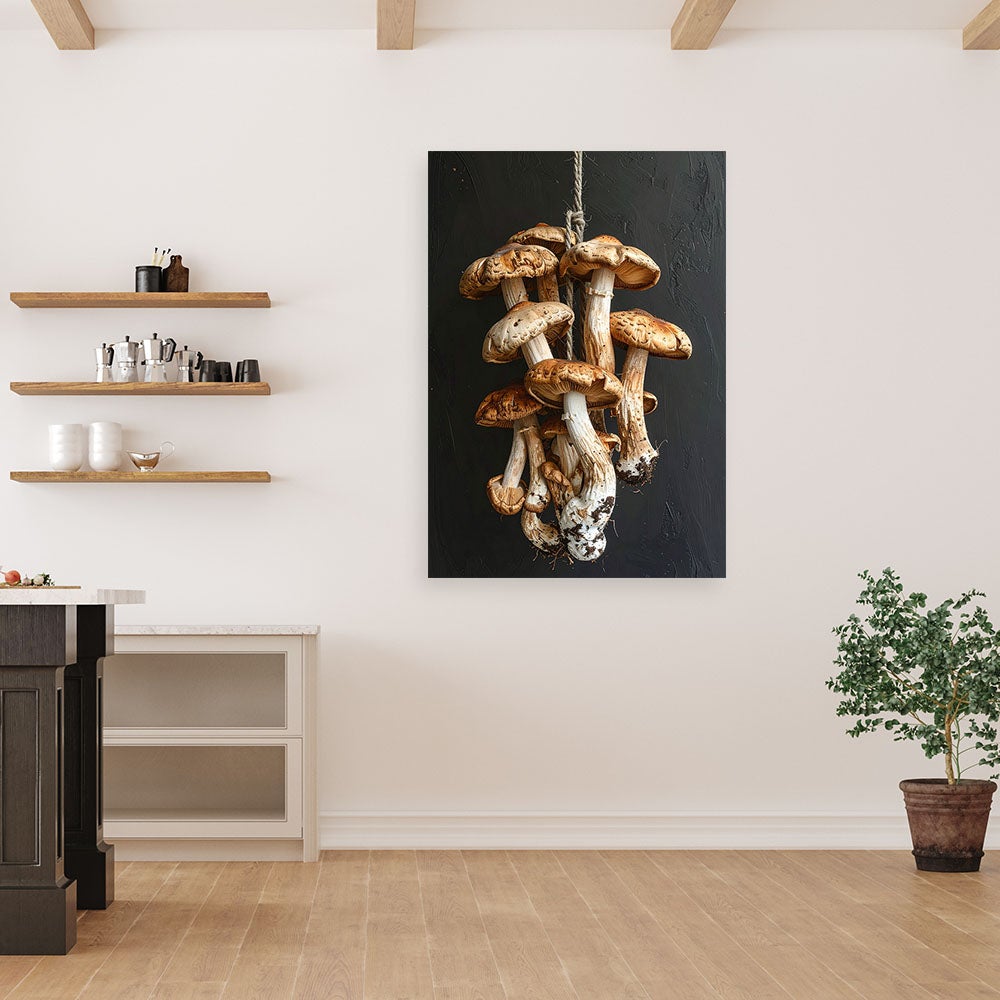 Obraz do kuchni restauracji baru jadalni, Suszone grzyby leśne 40x60 - 2