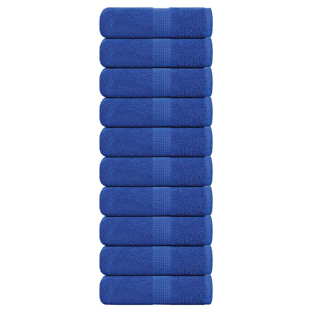 Toallas para invitados 10 piezas azul 30x50 cm 360 g m2 100 algod n
